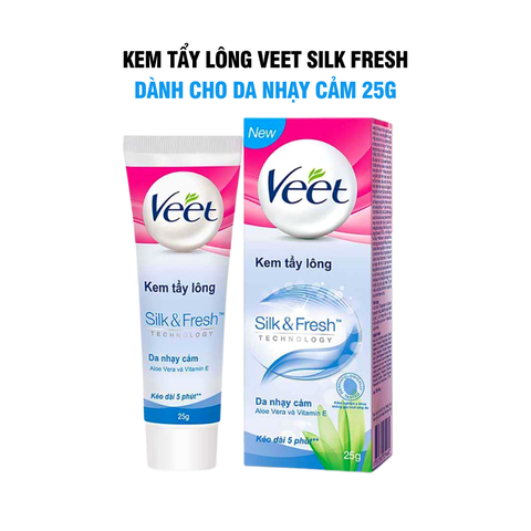 Kem Tẩy Lông Cho Da Nhạy Cảm Veet Silk Fresh 25g/50g