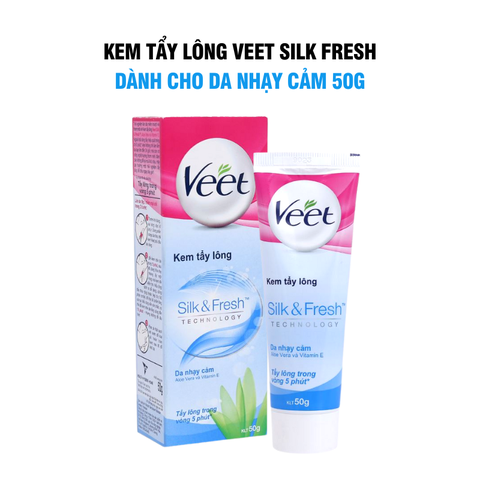 Kem Tẩy Lông Cho Da Nhạy Cảm Veet Silk Fresh 25g/50g