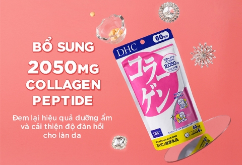 Combo Viên Uống DHC Đánh Thức Tuổi Xuân 30 Ngày (Vitamin E 30 Viên & Collagen 180 Viên)