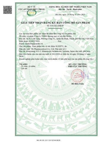 Viên Uống Hỗ Trợ Ngủ Ngon SLEEPY FUJINA Nhật Bản 80 Viên