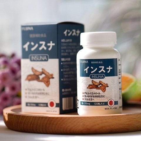 Viên Uống Hỗ Trợ Tiểu Đường Cân Bằng Đường Huyết INSUNA FUJINA Nhật Bản 120 Viên