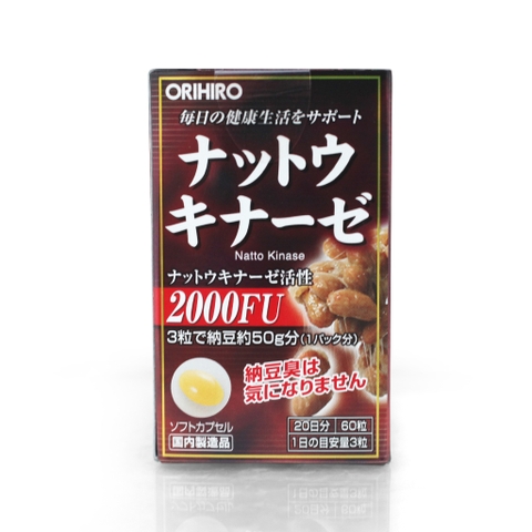 Viên uống hỗ trợ điều trị tai biến Nattokinase 2000FU Orihiro 60 viên