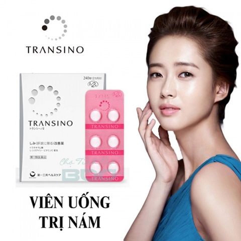 Viên Uống Trắng Da, Trị Nám, Tàn Nhang Transino Whitening Nhật Bản 240 Viên