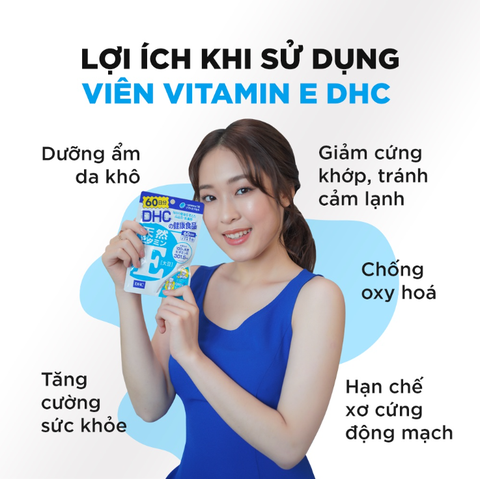 DHC Viên uống bổ sung Vitamin E 30 ngày