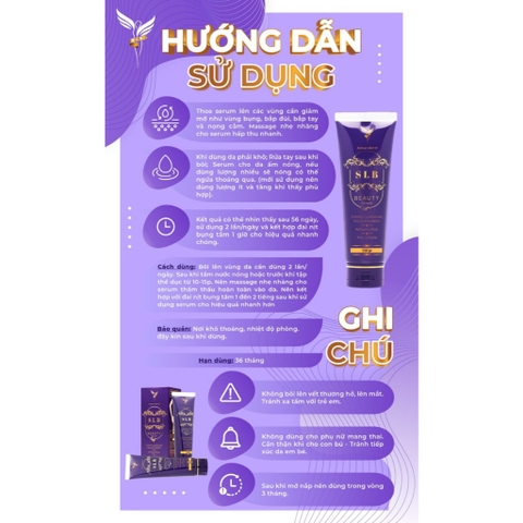 (Chính Hãng)Serum Tan Mỡ Bụng ,Bắp tay  Bắp,Chân  SLB