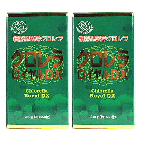 Combo 2 Hộp Tảo Lục Hoàng Gia Chlorella Royal DX Nhật Bản 1550 viên