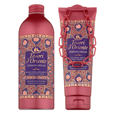 Combo Sữa Tắm Hương Nước Hoa Cao Cấp Tesori d'Oriente Giấc Mơ Ba Tư (Chai 500ml - Tuýp 250ml)