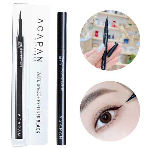 Kẻ Mắt Không Lem, Lâu Trôi AGAPAN Waterproof Eyelier Black Hàn Quốc - Màu Đen