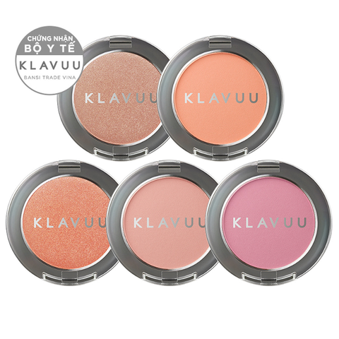 Phấn Má Hồng KLAVUU Urban Pearlsation Natural Powder Bluser Lên Màu Tự Nhiên, Siêu Bám Hàn Quốc 5.5g
