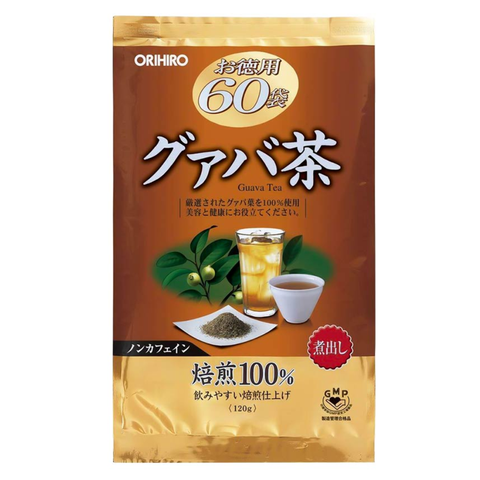 Trà Giảm Cân Lá Ổi Orihiro Guava Tea Nhật Bản 60 Gói