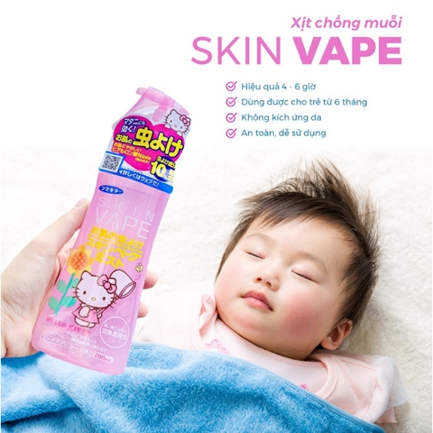 Xịt chống muỗi cho bé Skin Vape 200ml Nhật Bản