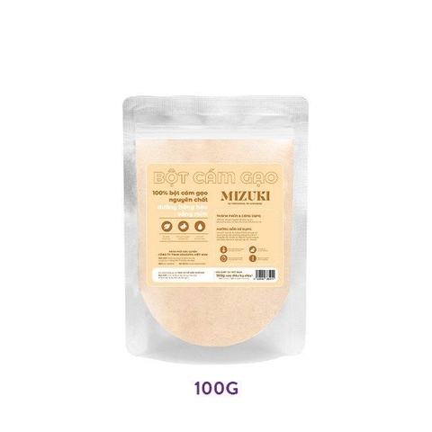 Bột Cám Gạo Nguyên Chất Mizuki Tẩy Tế Bào Chết Cơ Thể Và Da Mặt