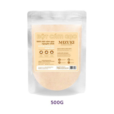 Bột Cám Gạo Nguyên Chất Mizuki Tẩy Tế Bào Chết Cơ Thể Và Da Mặt