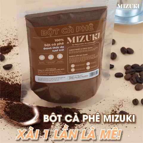 Combo Sữa rửa mặt Senka sạch thoáng (xanh dương) & Bột cà phê nguyên chất Mizuki giảm mụn đầu đen, sáng da mờ thâm