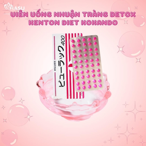 Hộp 8 Vỉ Viên Uống Nhuận Tràng Detox Kenton Diet Kokando - Nhật Bản