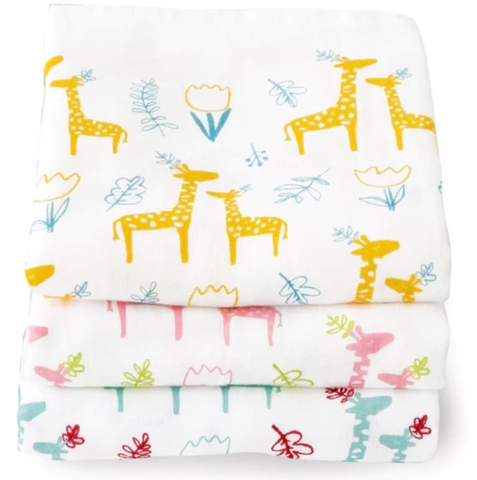 Chăn quấn hình hươu cao cổ Orunet 100% cotton MS: OGHW0816