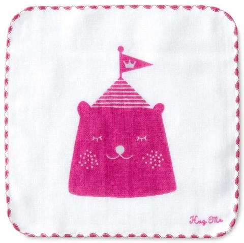 Khăn gạt lau mặt cho bé hình ngôi nhà hiệu Orunet 100% organic cotton - Imabari Towel MS: HW0819