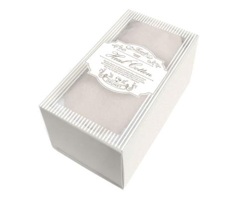 Khăn mặt 2 cái/ hộp mix 2 màu white -beige - 35*85cm hiệu Orunet MS 0401208