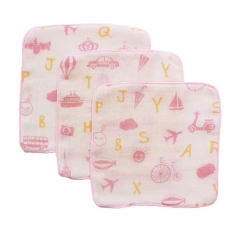 Khăn tay Mini Handkerchief (22x22cm). Hiệu Orunet. Chất liệu 100% cotton. Hàng F.O.C