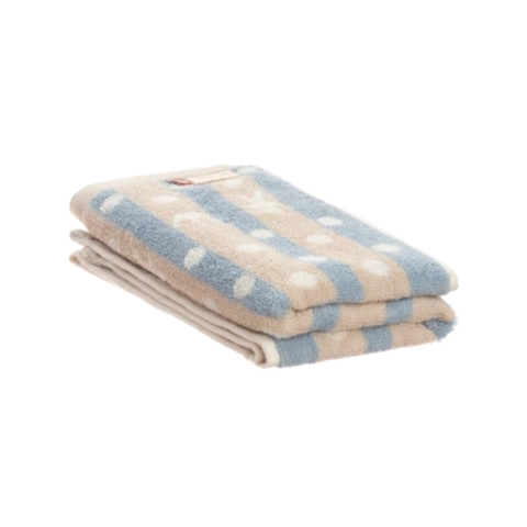 Khăn cotton họa tiết chấm bi Orunet OG1005 - Imabari Towel - Chất liệu 100% cotton.