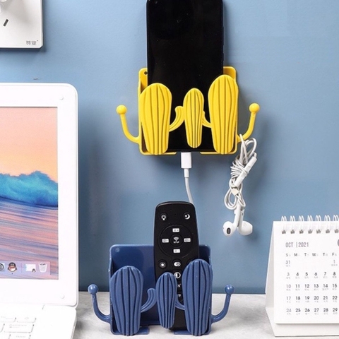 Giá - Kệ Dán Tường Hình Cây Xương Rồng, Giá Để Đồ Đa Năng, Kệ Remote, Giá Đỡ Điện Thoại - Treo Chìa Khóa TakyHome 4058