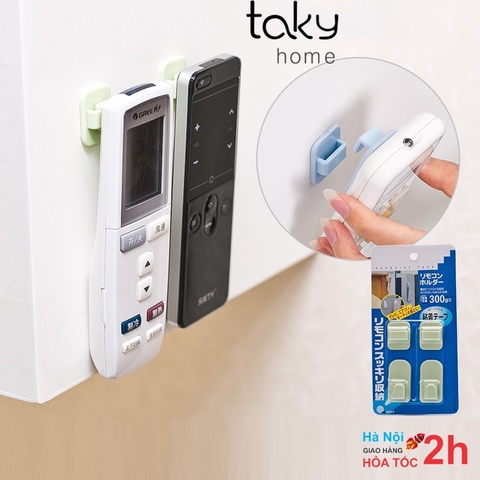 Móc Dán Tường Treo Điều Khiển Điều Hòa, Quạt, Tivi - Móc Treo Tiện Dụng Gọn Gàng Cho Gia Đình - TakyHome 4080