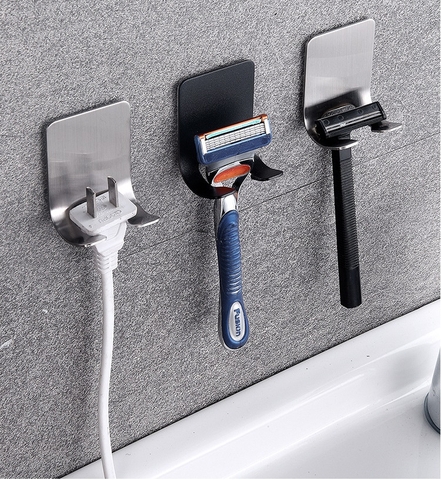 Móc Treo Cây Cạo Râu Cho Nam Trong Nhà Tắm, Dán Tường Sử Dung Miếng Dán 3M, TakyHome  2011bac