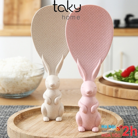 Muôi Xới Cơm Hình Thỏ Dễ Thương, Nhiều Màu Lựa Chọn, Kiểu Dáng Cute, Nhựa Chất Lượng Cao, An Toàn, Kingler 5450