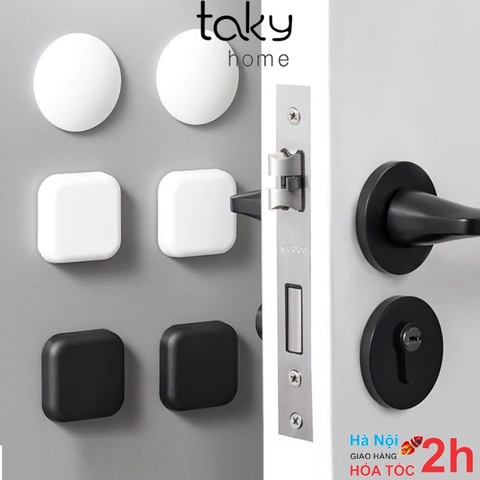 Miếng Chặn Cửa Dán Tường, Miếng Chặn Cửa An Toàn, Chặn Cửa Phòng, Tránh Va Chạm Cửa Với Tường. Taky Home 1650