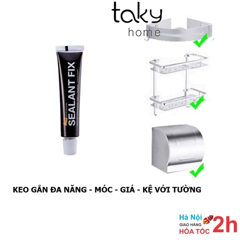 Keo Gắn Đa Năng, Gắn Kệ Inox, Hợp Kim, Sắt, Thép Gắn Với Tường, Keo Chịu Nước, Không Cần Khoan Đục, TakyHome 6010