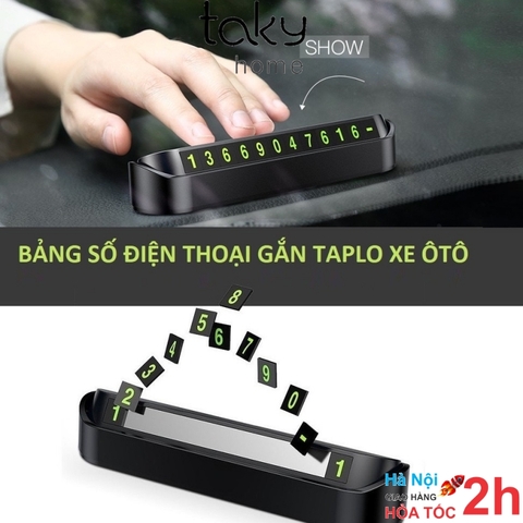 Bảng Ghi Số Điện Thoại Gắn Taplo Xe Hơi, Tiện Dụng và Văn Minh, Báo Mọi Người Biết Số ALO. TakyHome 9200