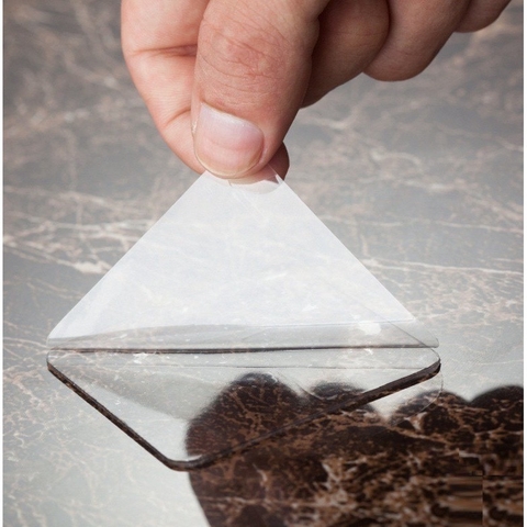 3 Miếng Băng Dính 3M Vuông, Siêu Dính 2 Mặt Trong Suốt, Tiện Dụng- Đa Năng, Loại Vuông 6x6cm - Takyhome 6000set3