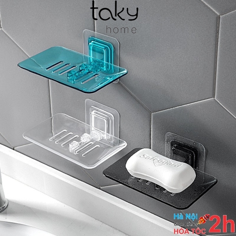 Khay Đựng Xà Bông, Giá Để Xà Phòng Dán Tường, Sạch Sẽ, Tiện Dụng, Sang Trọng, Dán Tường Phòng Tắm, TakyHome 4037