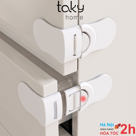Chốt Góc Tủ, Chốt Khóa Bảo Vệ An Toàn Cho Bé, Khóa Chốt Ngăn Kéo, Tiện Dụng Trong Gia Đình. TakyHome 3110