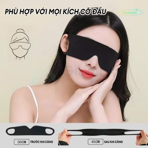 Bịt mắt ngủ - Takyhome, Mặt Nạ Ngủ Văn phòng, Mỏng Nhẹ, Thân Thiện Với Da, Bảo Vệ Mắt Co Giãn Theo Tai, Thoáng Khí TakyHome 5140