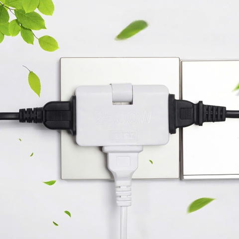 Ổ Cắm Dẹt Chia 3 Ngả - Takyhome, Xoay 180°, Đa Năng, Gọn Nhẹ, An Toàn, Phù Hợp Không Gian Hẹp, Tiện Lợi Gia Đình. 8619