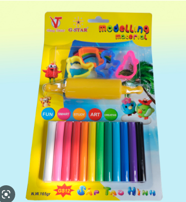 Đất nặn Gstar 12 màu GS-12-ĐH