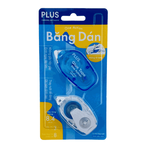 Băng dán Plus 120-V012 x.dương-HV