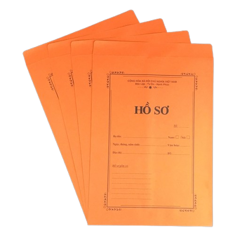 Bao hồ sơ A4 vàng/cam F100-SM/NY (Cái)