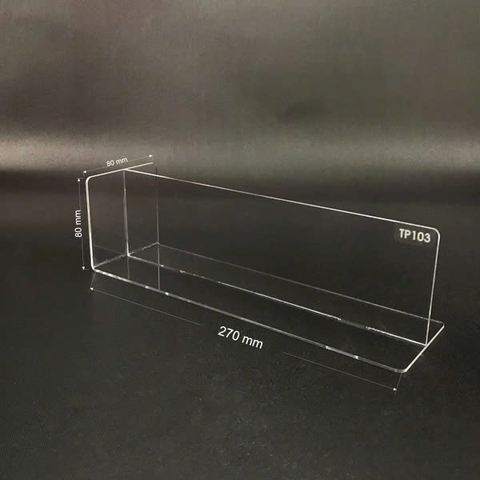 Kệ mica chữ T Enter TB103 270x80x80mm mica dày 2mm-SM