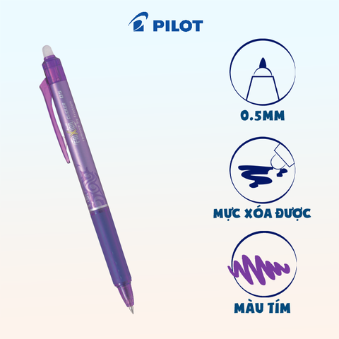 Bút Pilot Firixion ball tím (xóa được)-BT