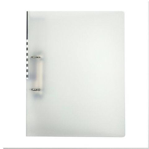 Bìa còng nhẫn D Plus 82-V126 trắng-VT/HV