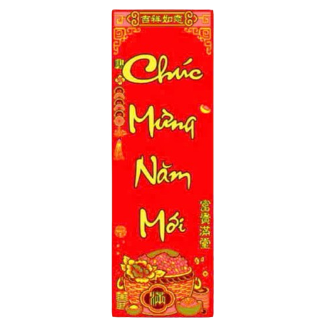 Tết - Liễn Nhung - 6x19cm-KTN