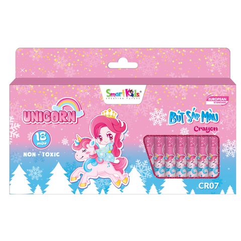 Sáp SmartKids 18 màu Unicorn CR07-BT