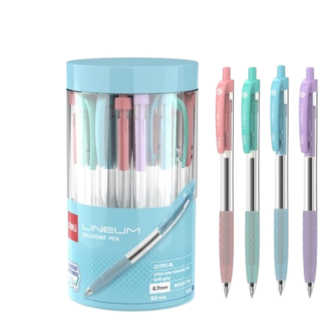 Bút bi Deli Q137C-BL xanh-LA