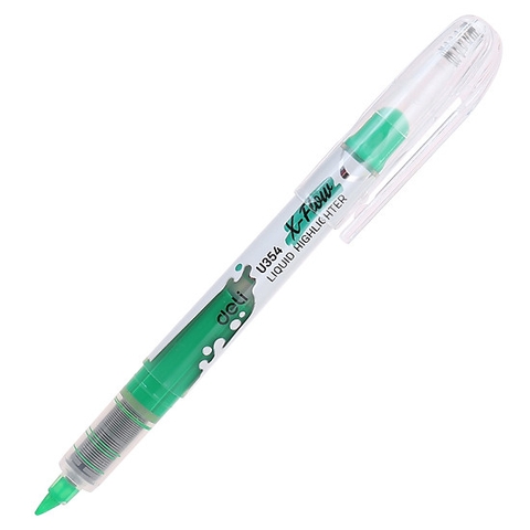 Dạ quang nước Deli U35450 Xanh Lá