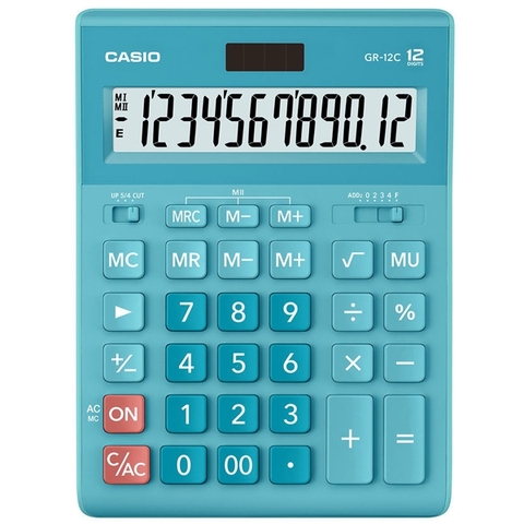 Máy tính Casio GR-12C -LB xanh-BT