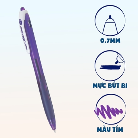 Bút nước Pilot Rexgrip BRG-10f- tím VV-GB-BT