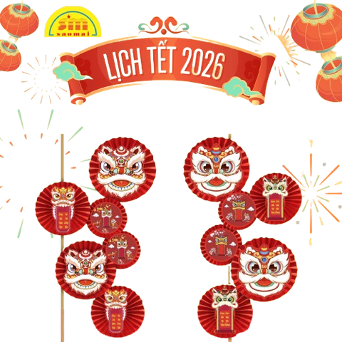 Tết-Set quạt giấy lân-QSN