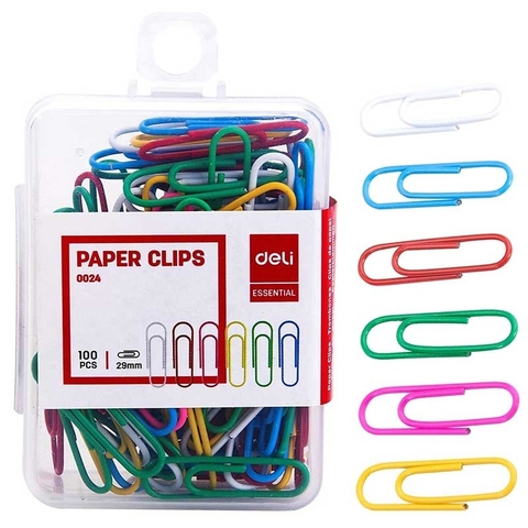 Kim kẹp màu Deli 0024
